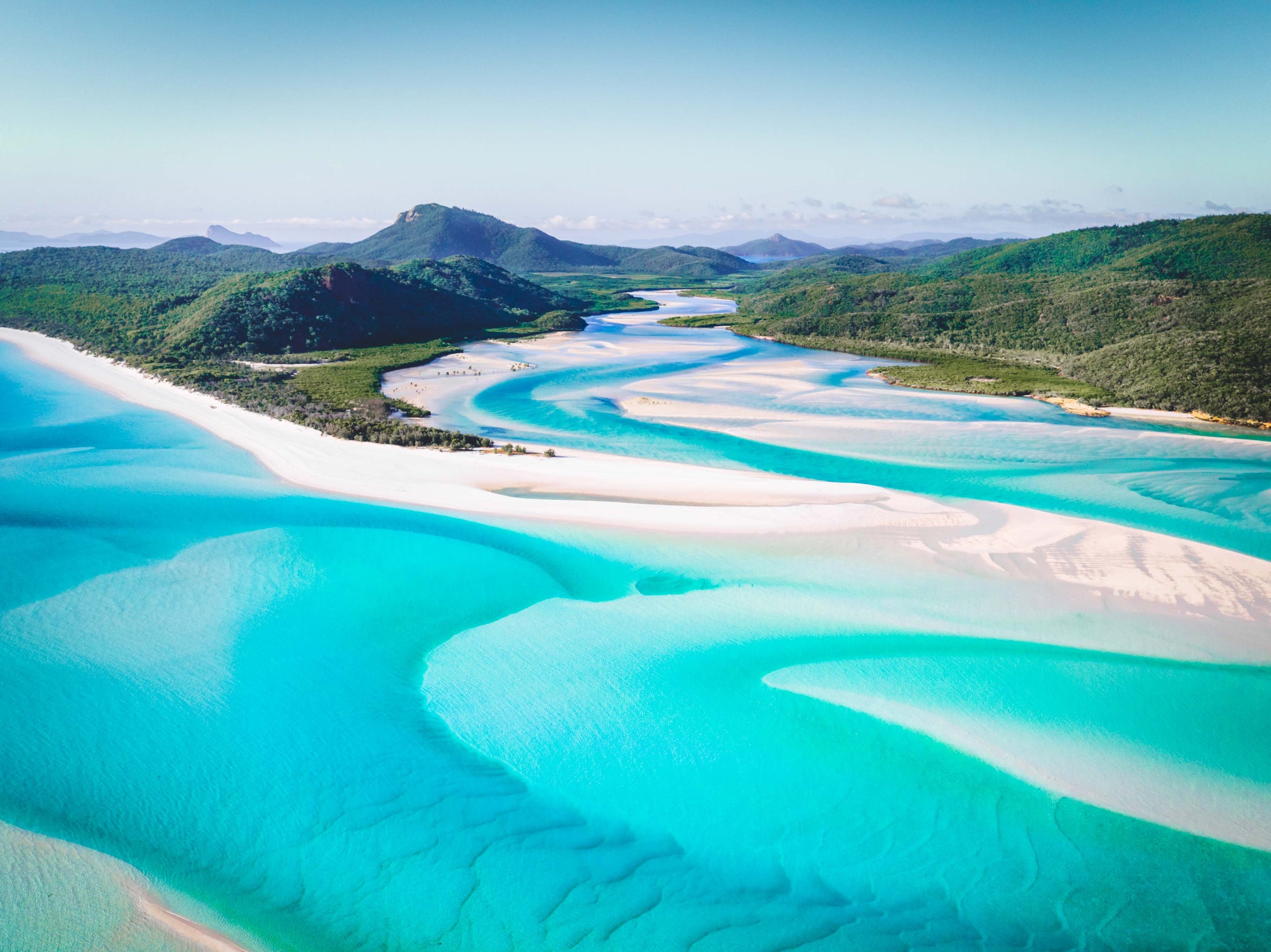 In Stock - SW0593 - Whitehaven Beach - 120cm x 90cm / Fine Art Paper - Unframed / Rolled / Landscape